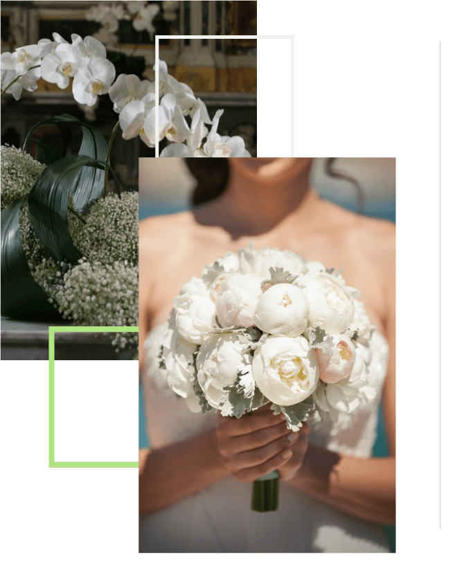 Weddings - Bouquet and floral arrangements of Flowers and Marilena ideas